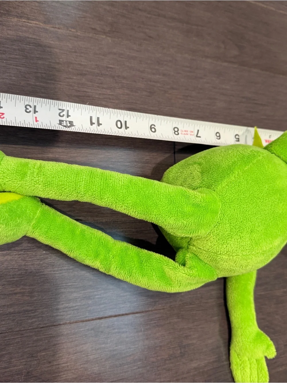VINTAGE Ty Bright Green Frog Plush 16” in Kermit Muppets Toy Stuffed Animal
